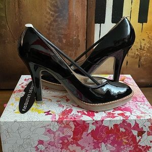 Patent black heels